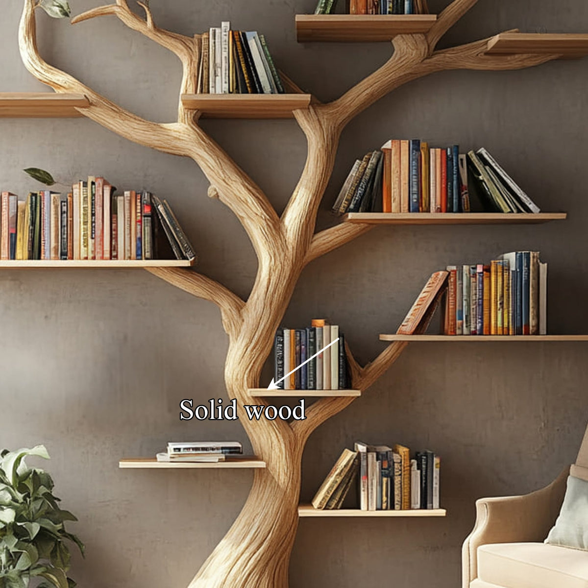 Large Floating Bookshelf