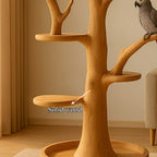 Rustic Parrot Tree Stand Living Room, solid wood, image 4 of 5