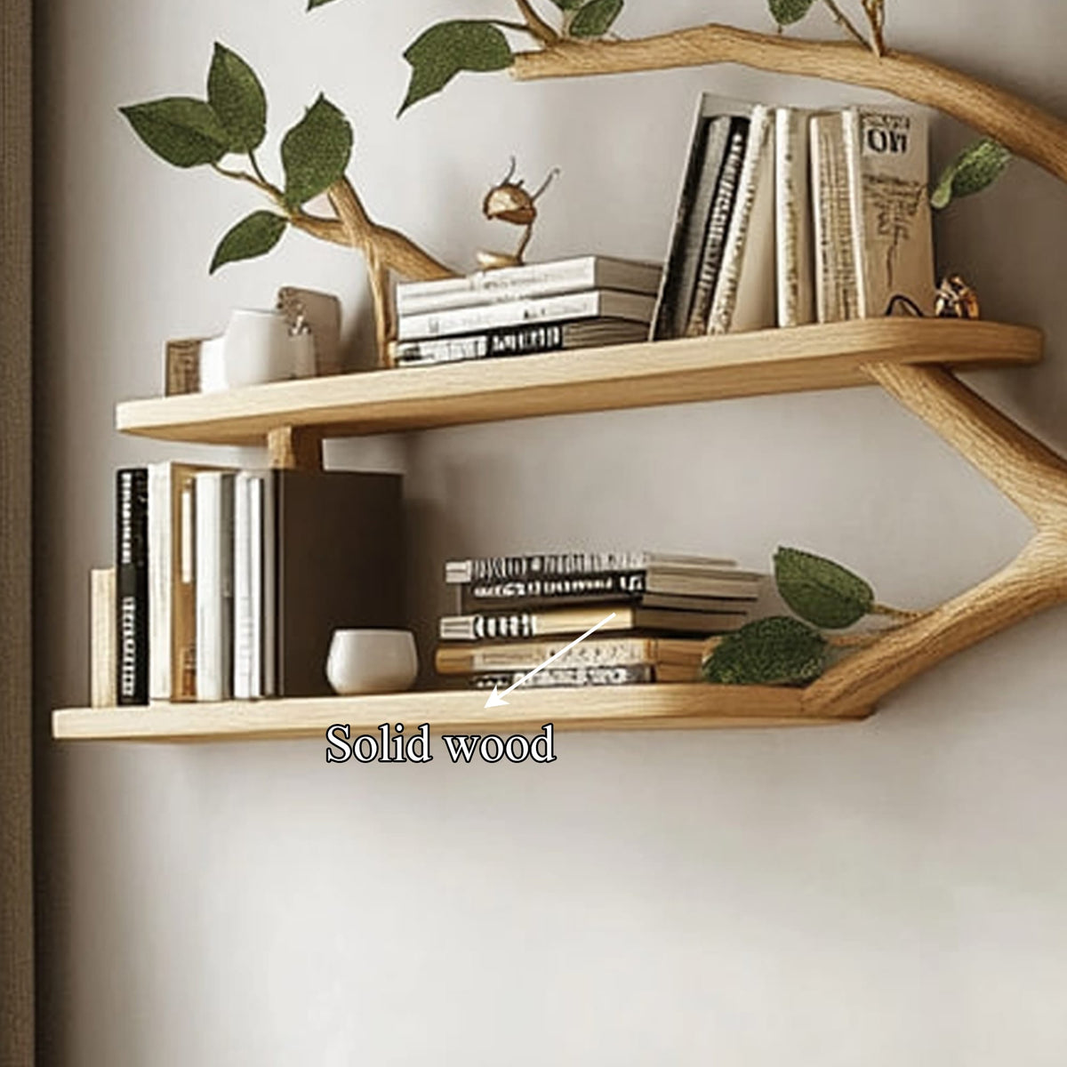 Mid Century Artistic Floating Shelf