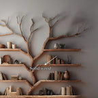 Large Floating Tree Bookshelf