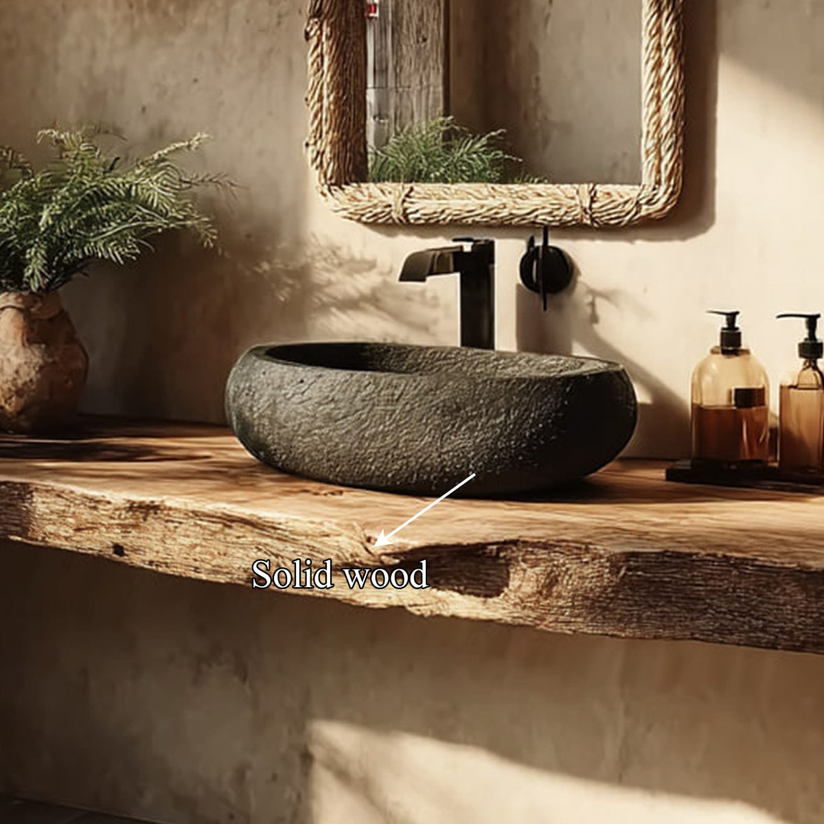 Live Edge Mid Century Vanity