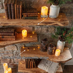 Fireplace Organic Wall Shelf