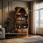 Artisan Solid Wine Cabinet Dining Room, solid wood, built to order