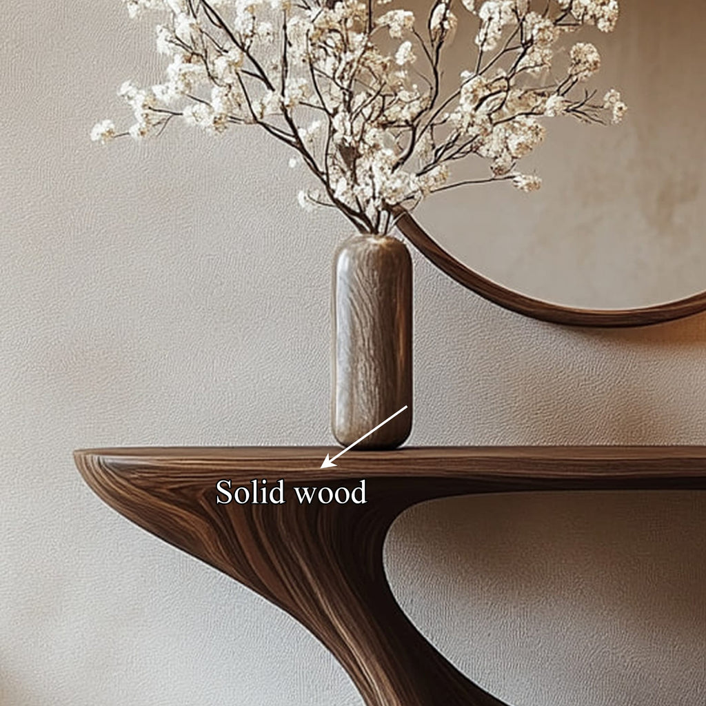 Shape Live Edge Console Table