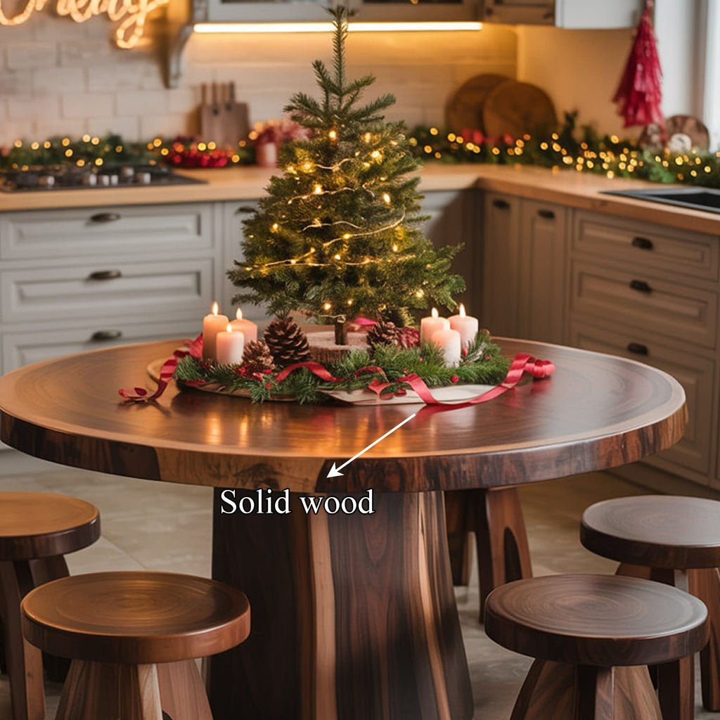 Live Edge Round Dining Table