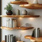 Live Edge Wall Shelf