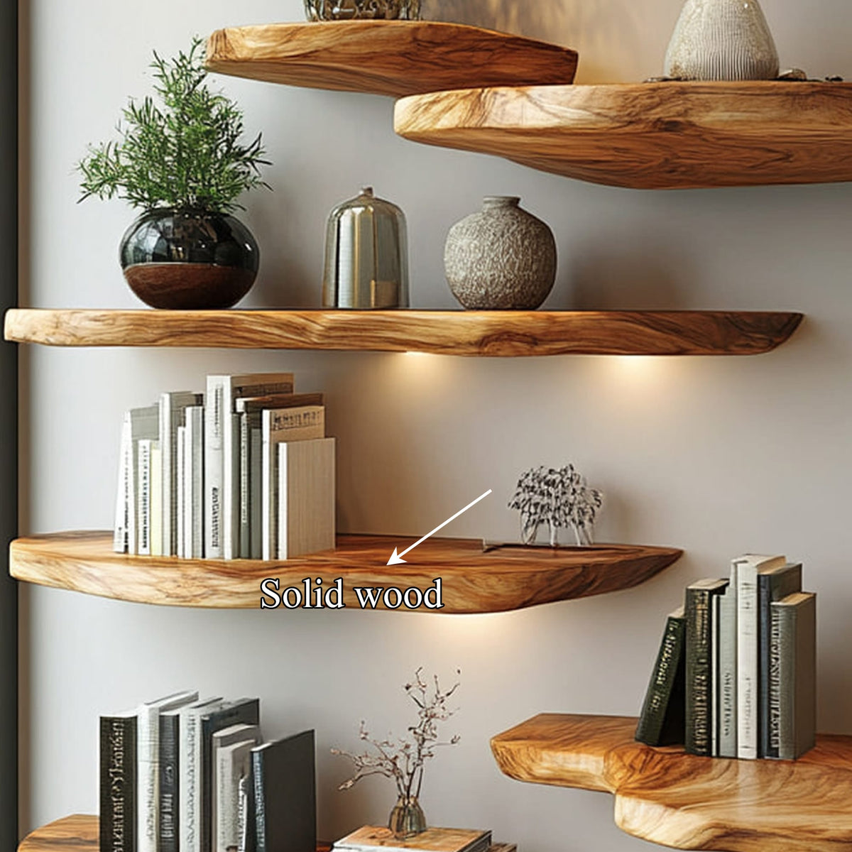 Live Edge Wall Shelf