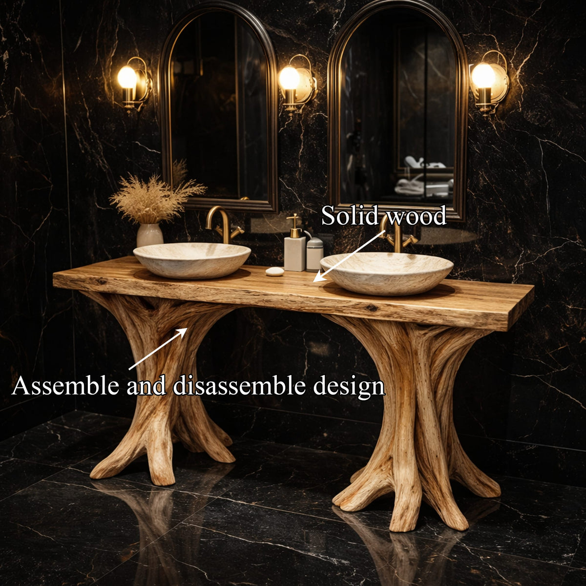 Sculptural Floating Vanity
