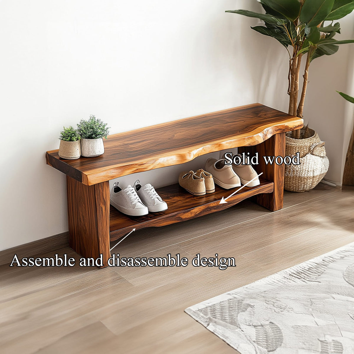 Shoe Entryway Bench