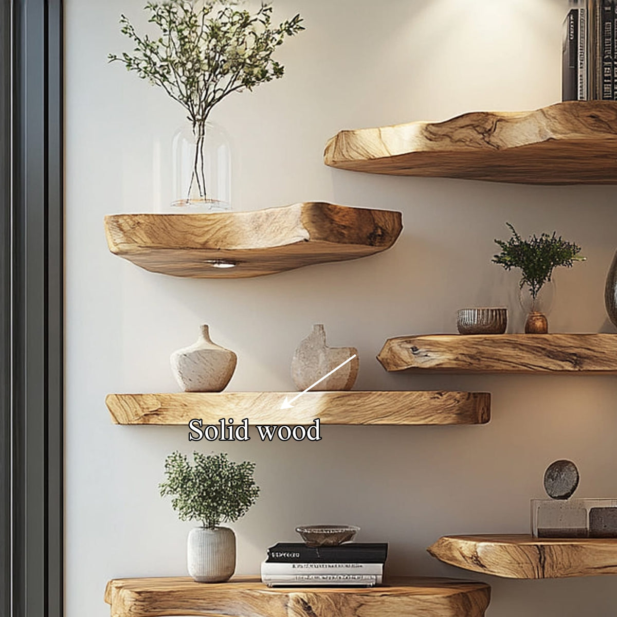 Live Edge Study Bookshelf