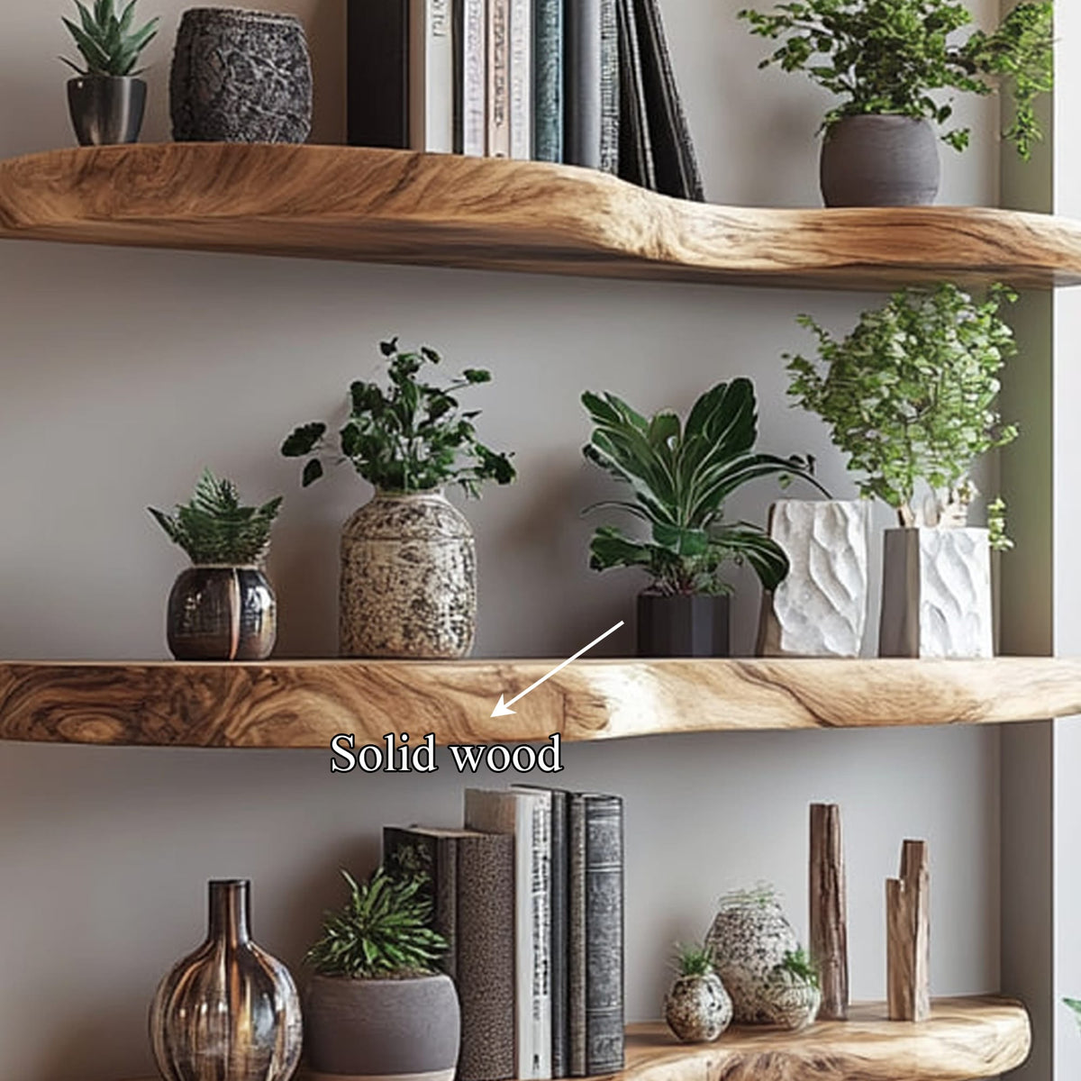 Live Edge Office Bookshelf