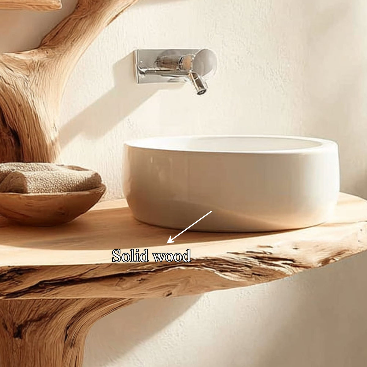 Live Edge Pedestal Vanity