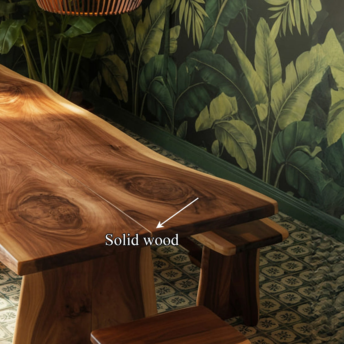 Live Edge Minimal Dining Table