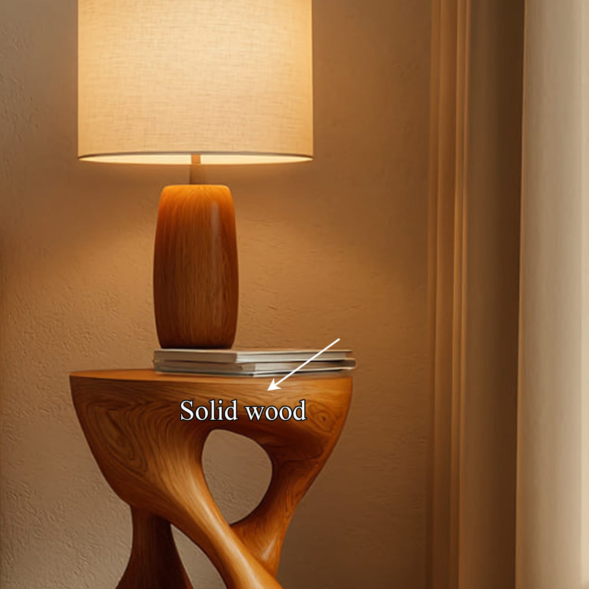 Sculptural Decorative Nightstand