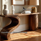Wave Back Console Table
