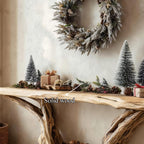 Rustic Console Table Festive Living Room Decor, solid wood, built to order