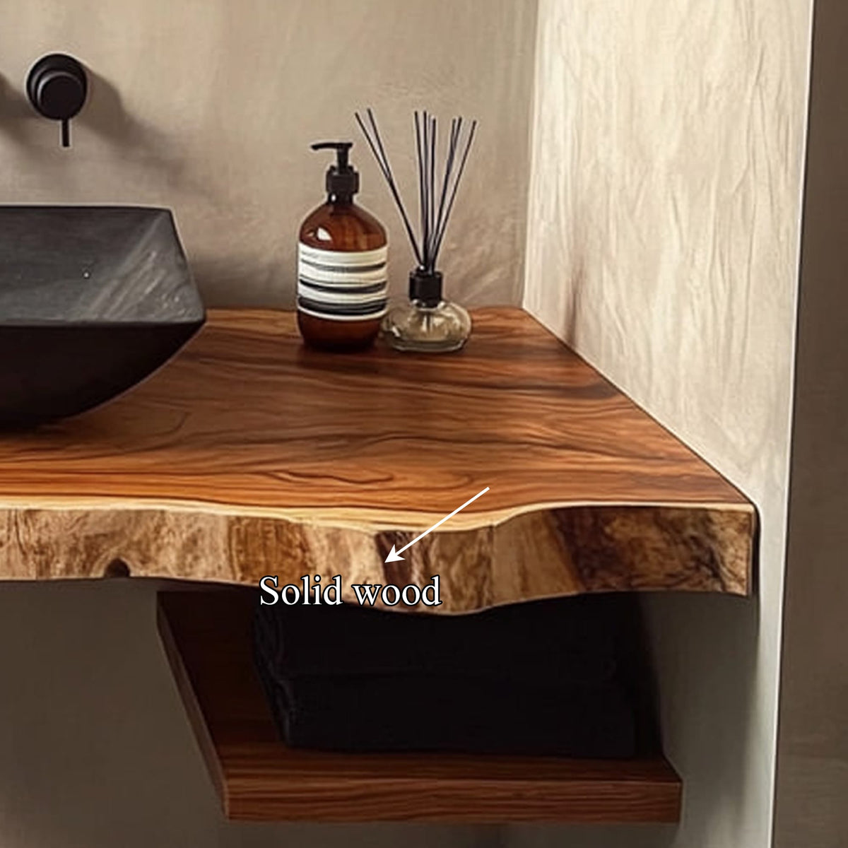 Mid Century Floating Mounted Vanity