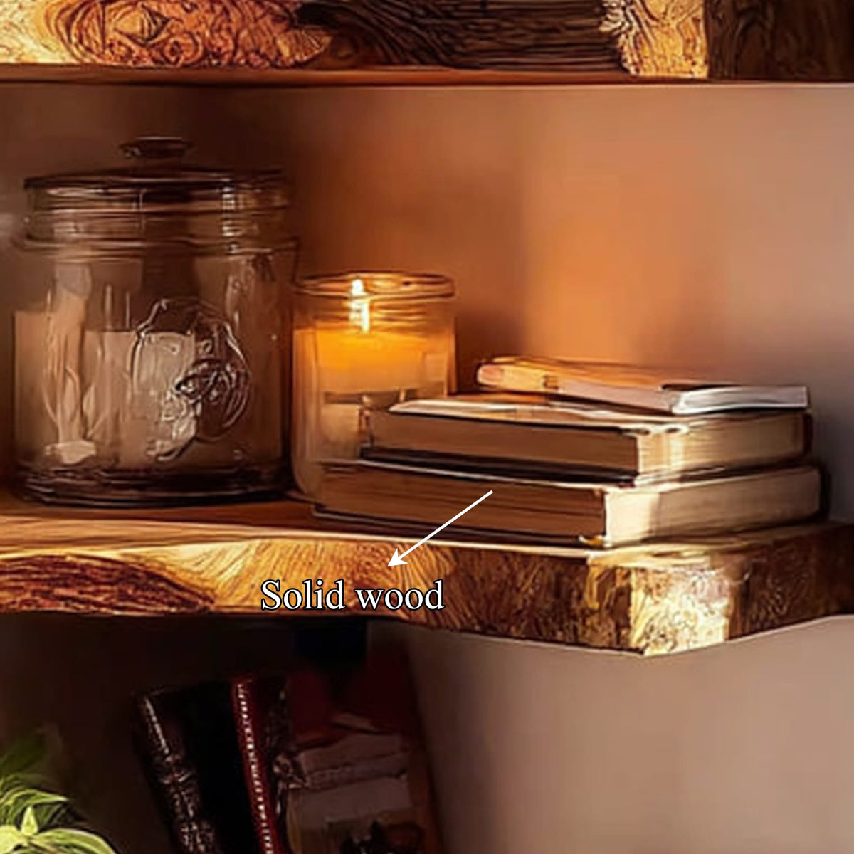 Floating Saving Bookshelf