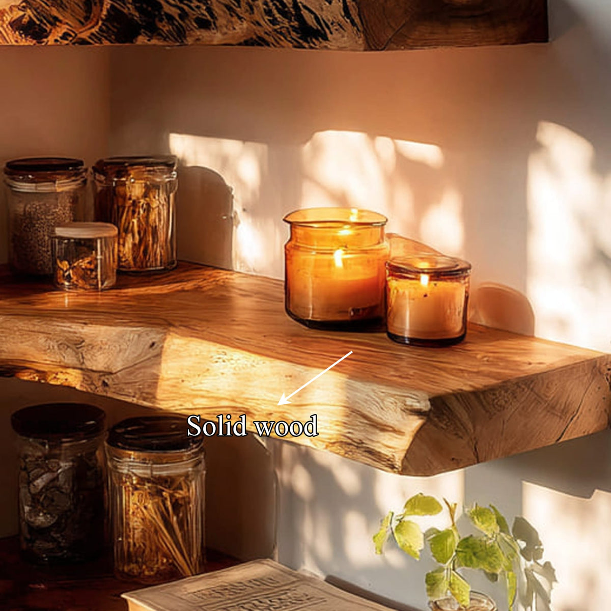 Floating Solid Organizer Wall Shelf