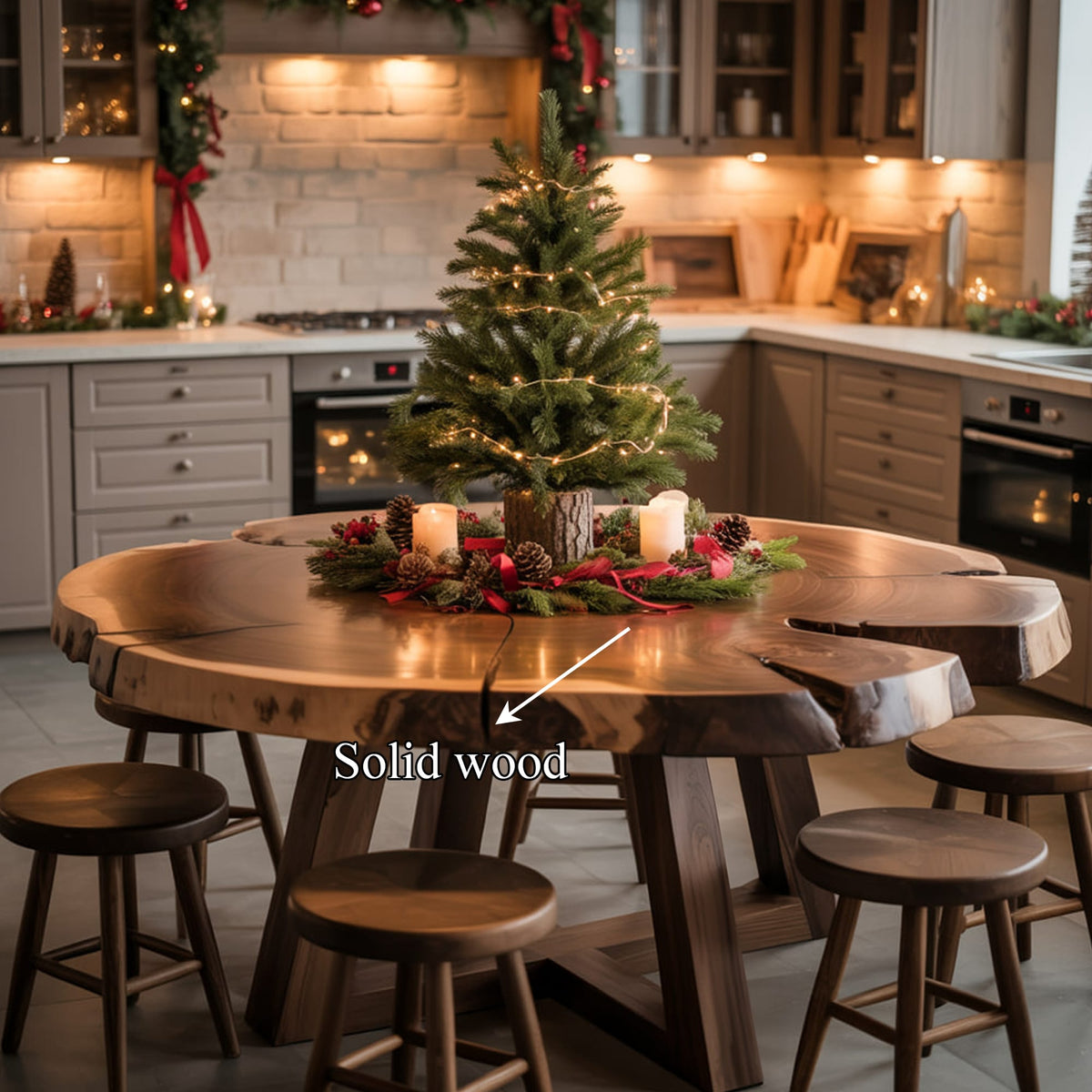 Kitchen Live Edge Dining Table
