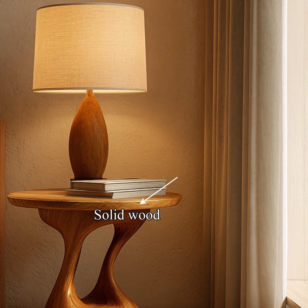 Mid Century Sculptural Nightstand