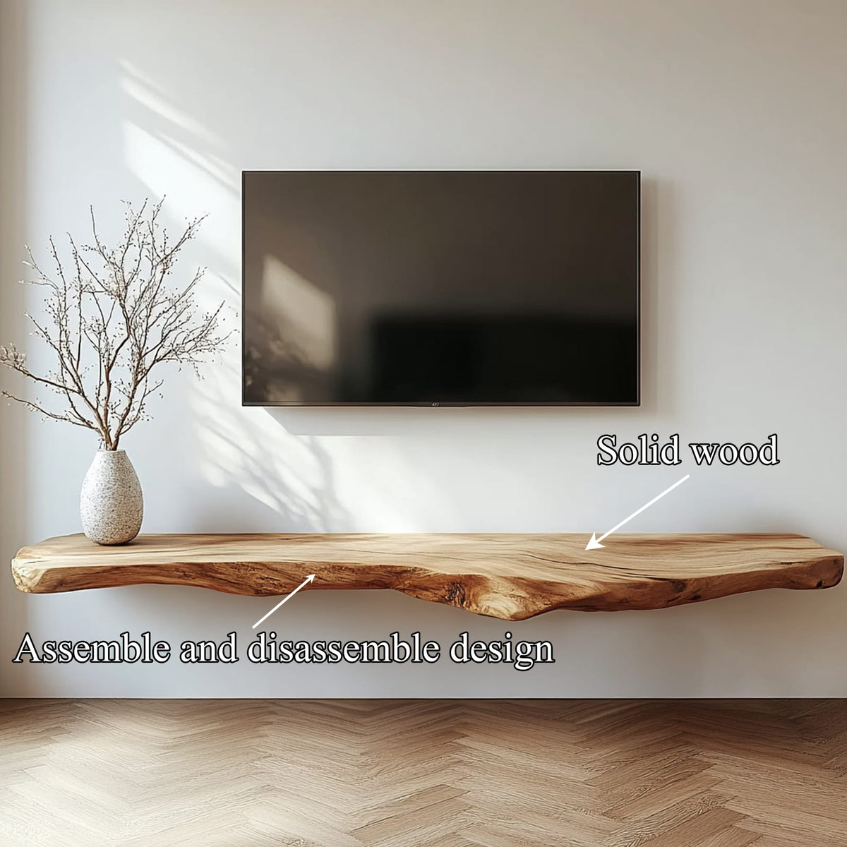 Floating Media Wall Shelf