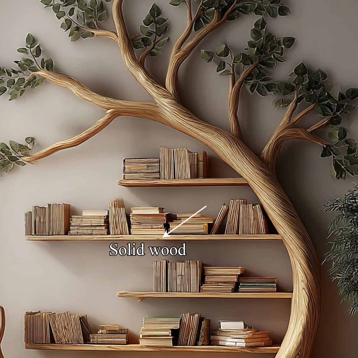 Solid Storage Unit Bookshelf