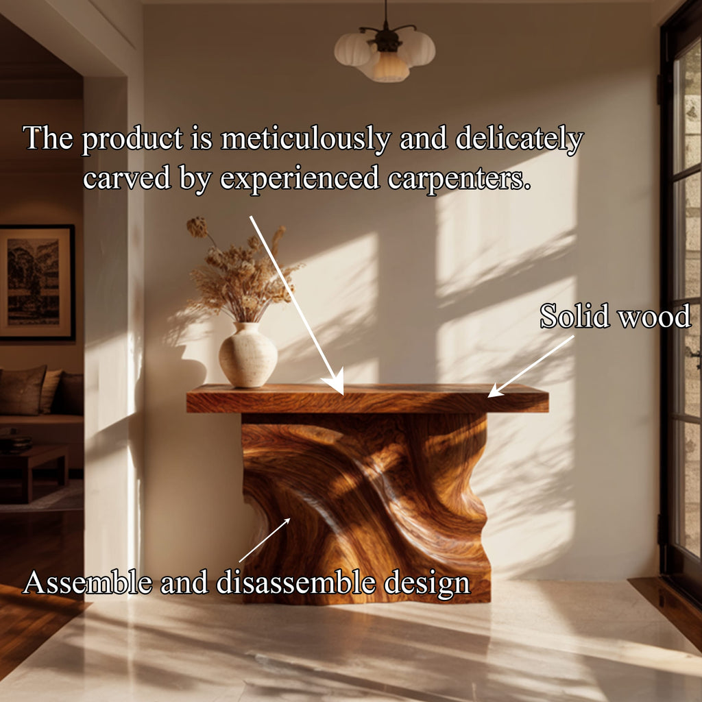 Wave Solid Console Table