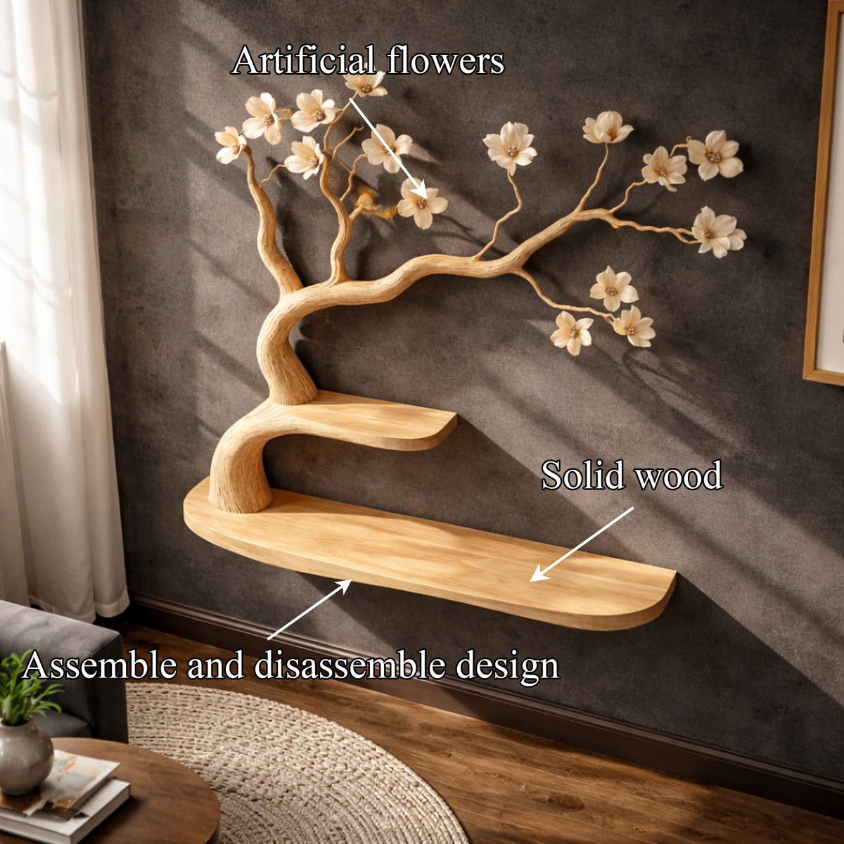 Storage Reading Tree Bookshelf