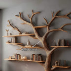 Artistic Solid Tree Bookshelf