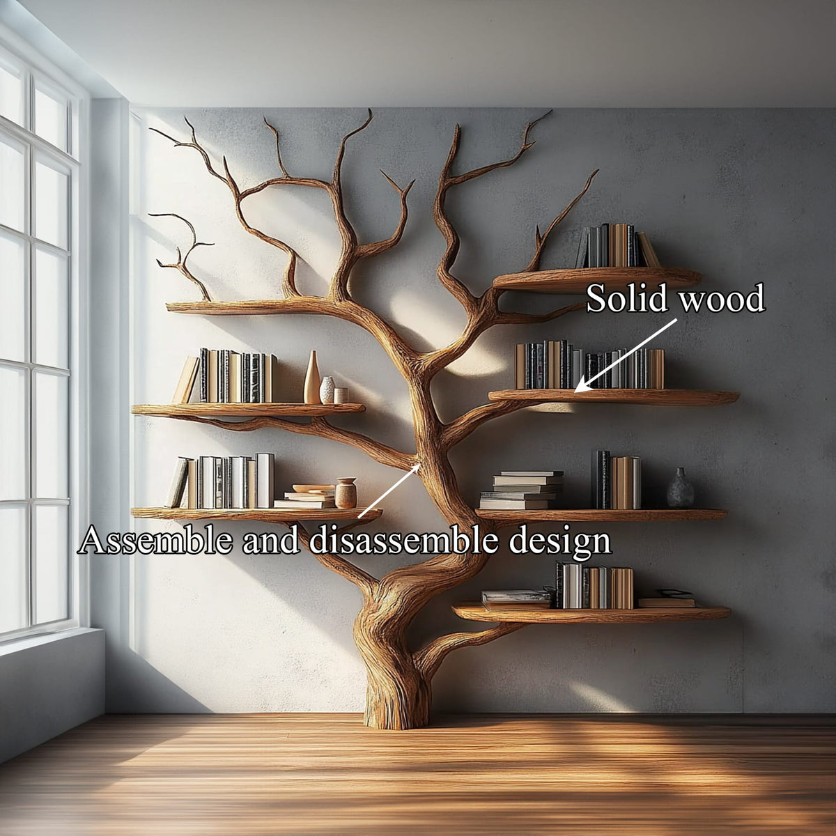 Floating Minimal Bookshelf