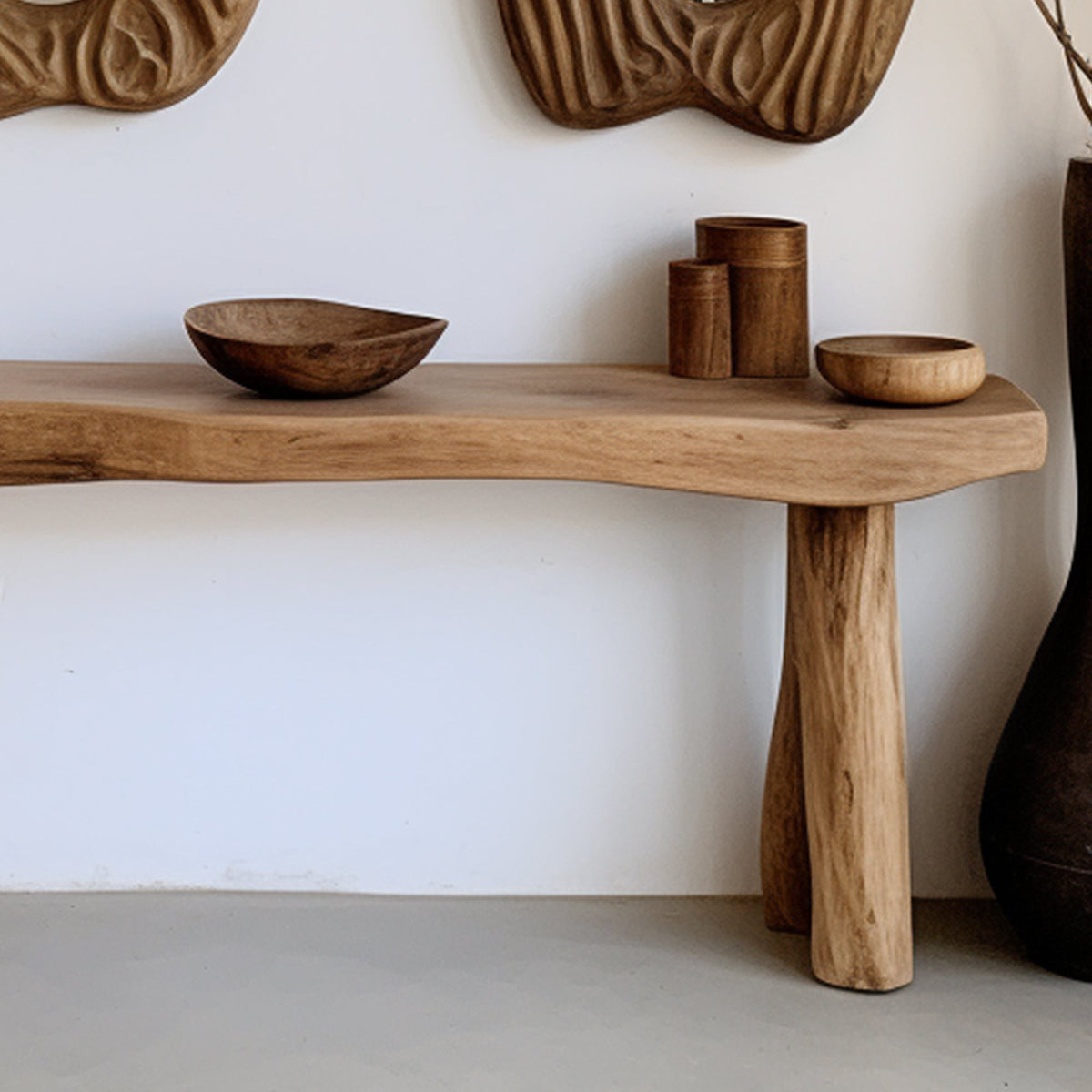 Rustic Console Table Decorative, solid wood, built to order