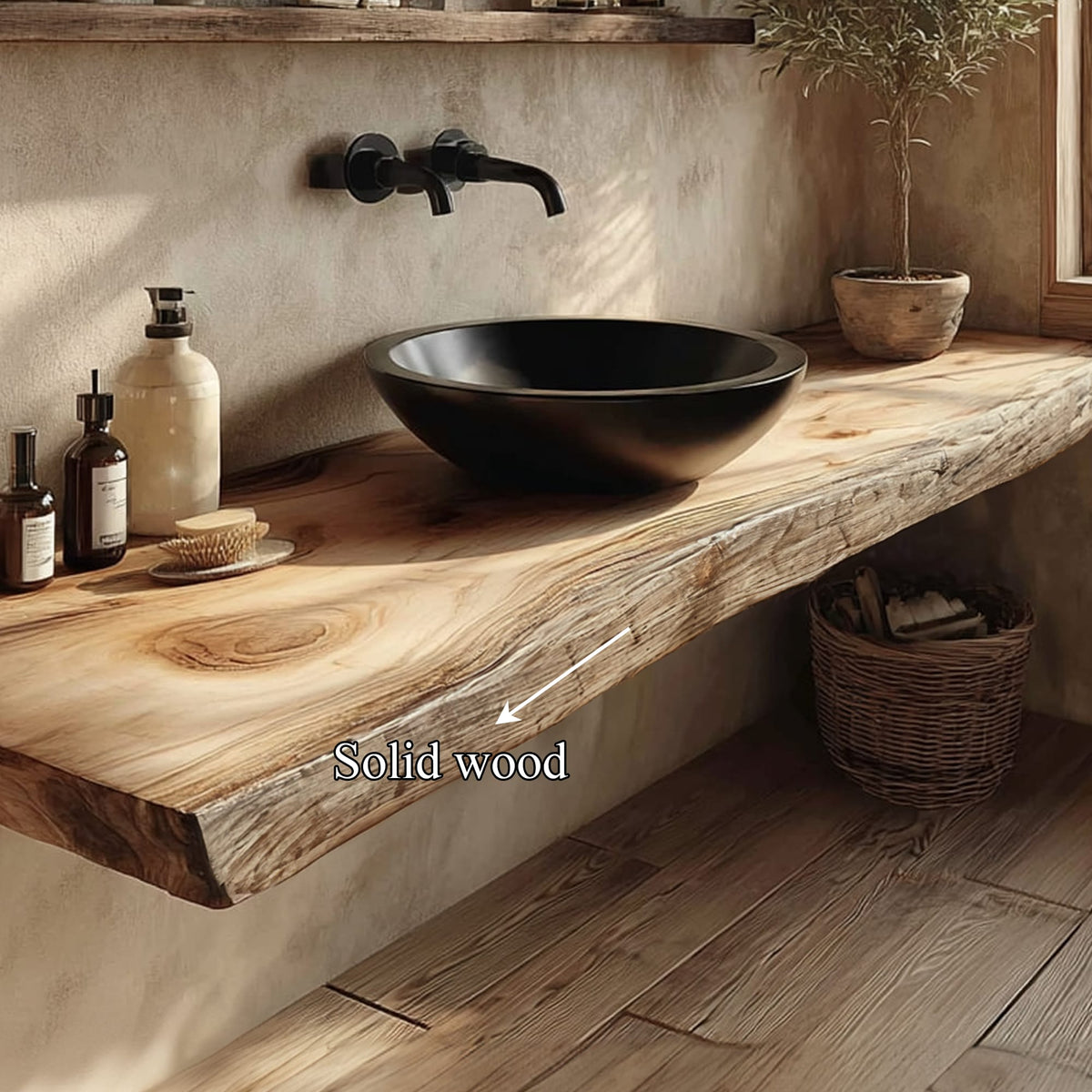 Edge Powder Floating Shelf