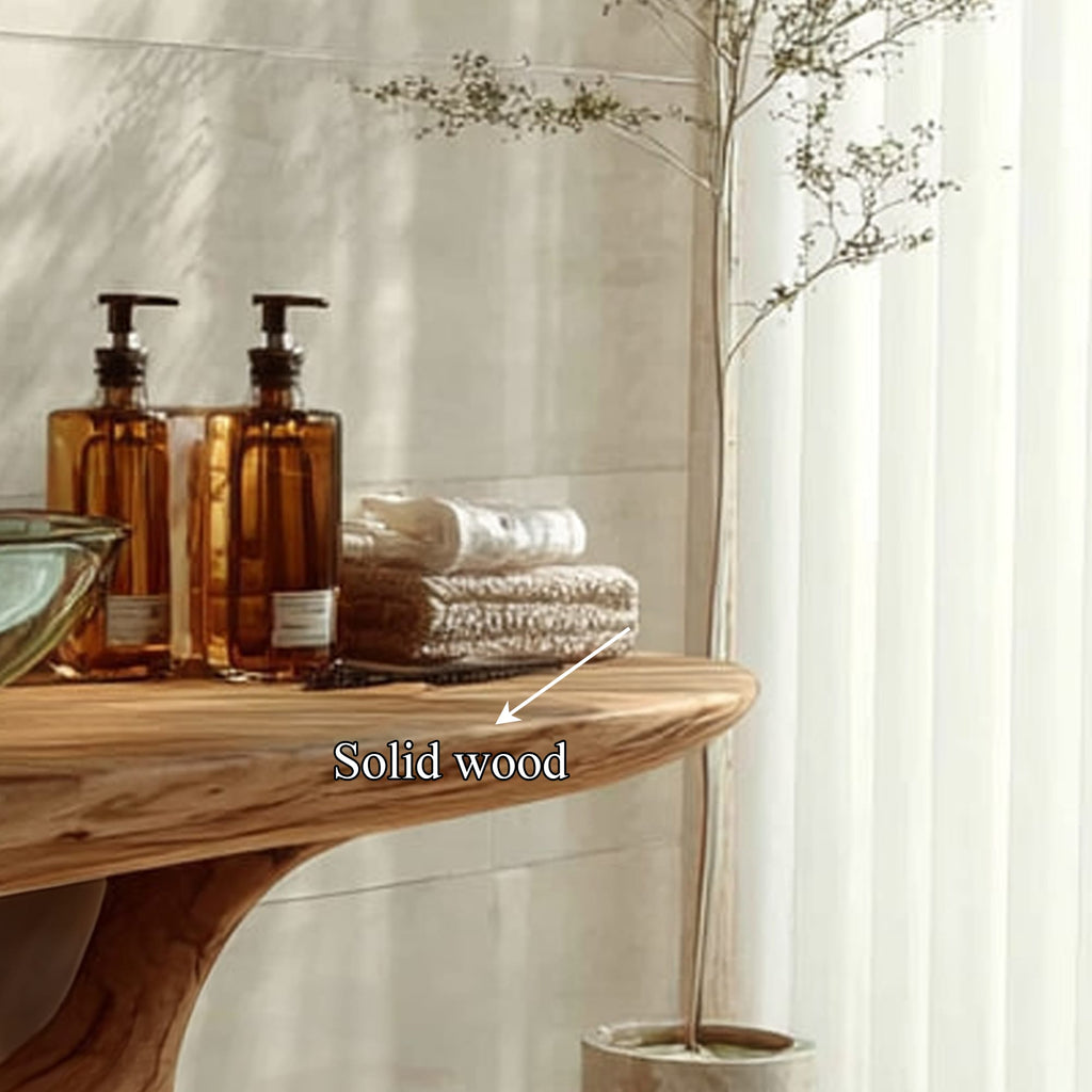 Solid Countertop Storage Vanity