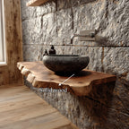 Live Edge Floating Washroom Vanity