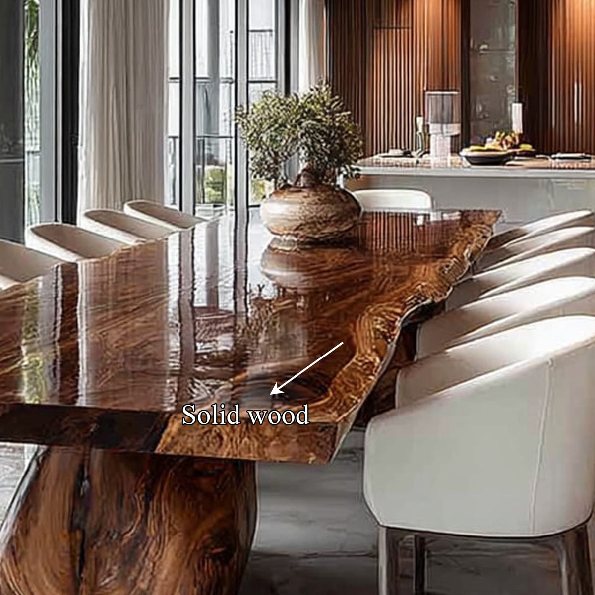 Live Edge Meeting Dining Table