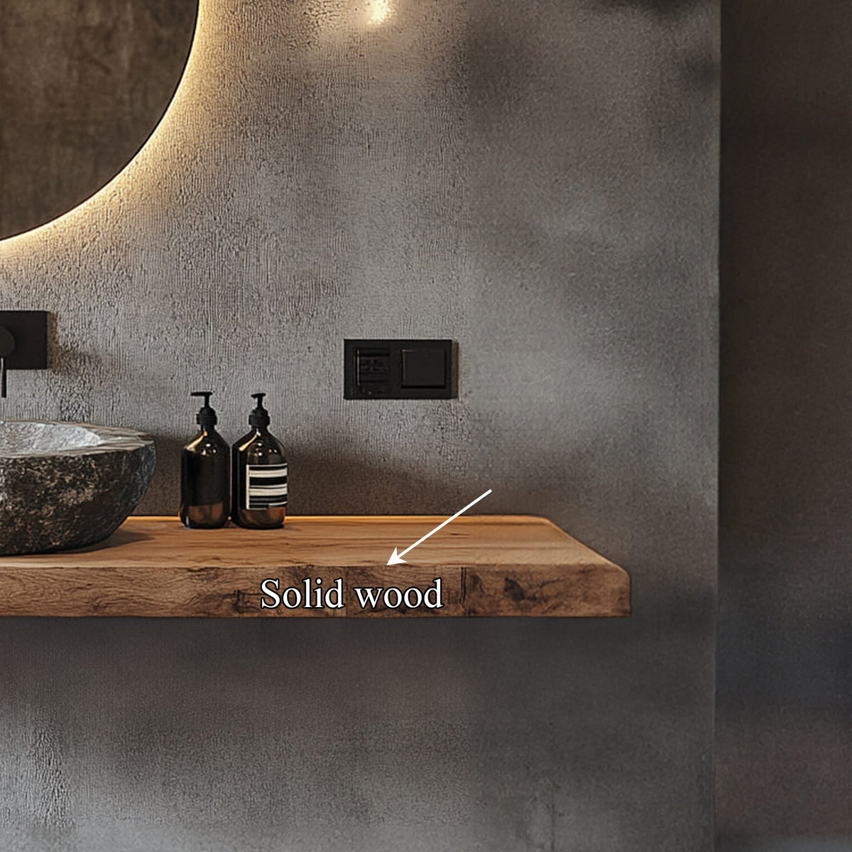Floating Support Solid Vanity