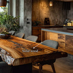 Live Edge Long Dining Table