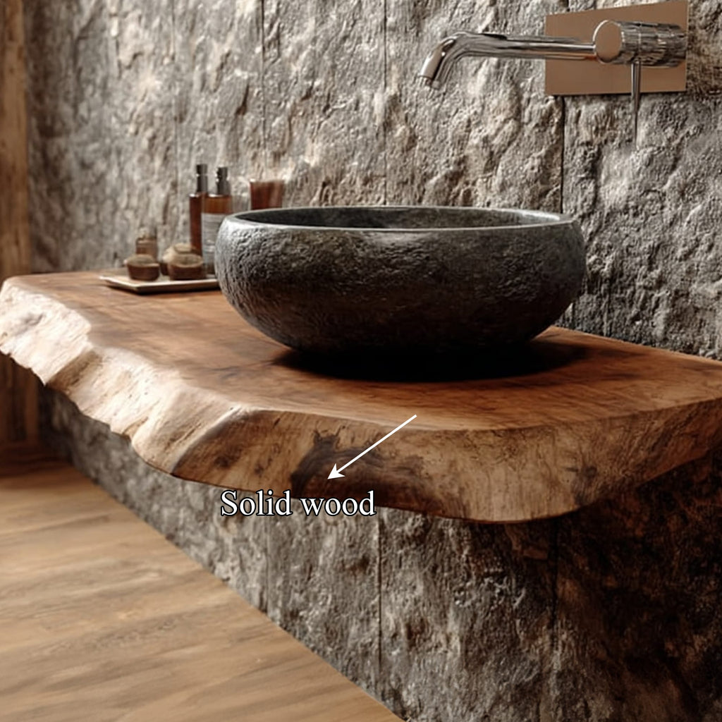 Live Edge Powder Vanity