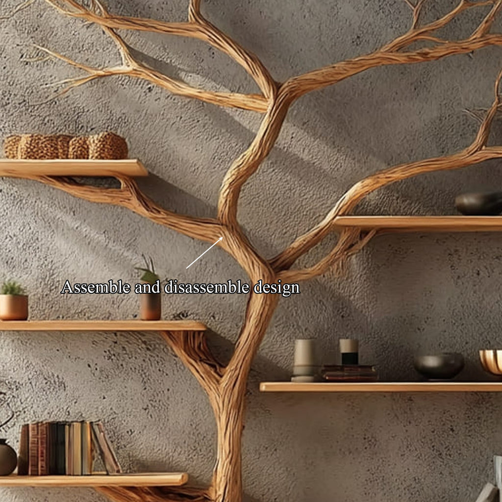 Solid Creative Floating Tree Bookshelf