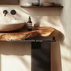 Rustic Bathroom Vanity Shelf Live Edge Bathroom Decor, solid wood, built to order