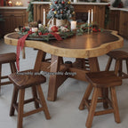 Round Solid Dining Table