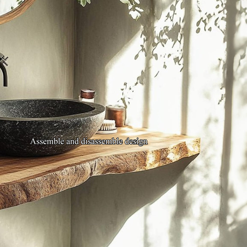 Rustic Compact Vanity Bathroom, solid wood, built to order