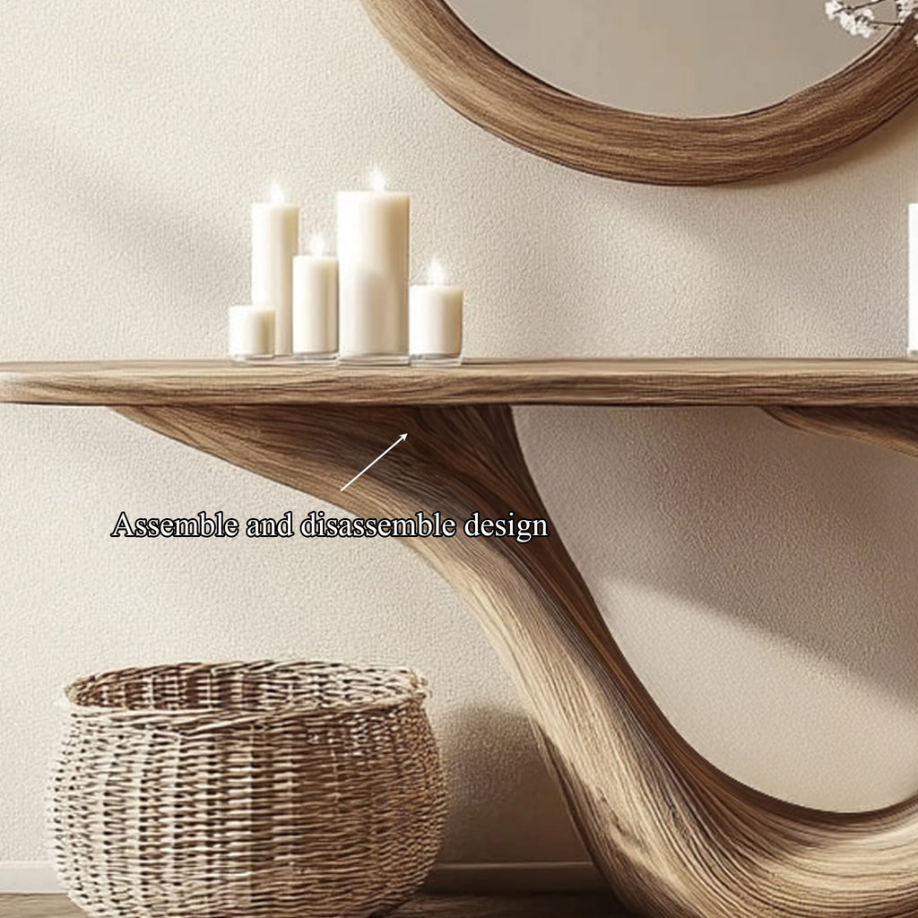 Mid Century Arched Console Table