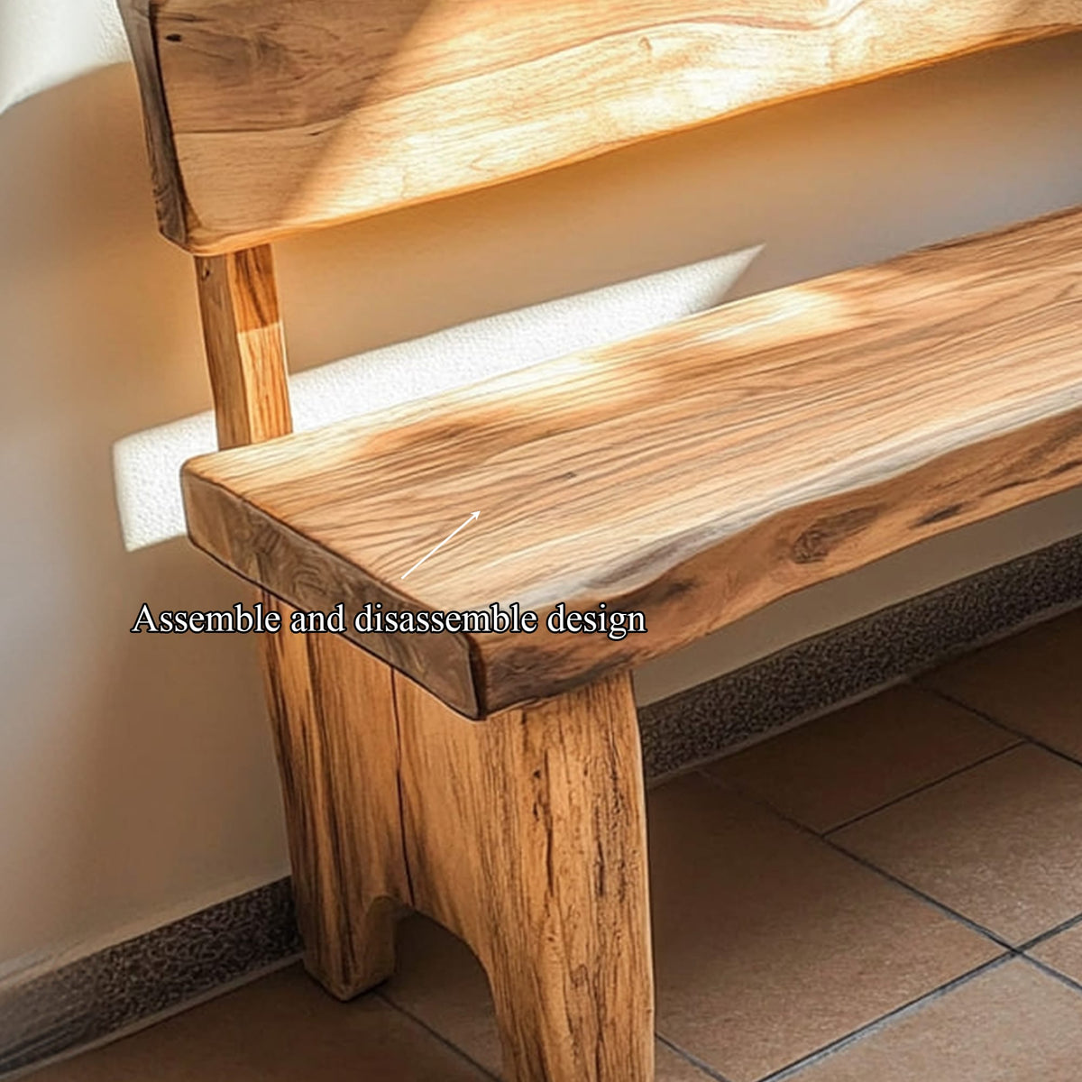 Solid Entryway Bench