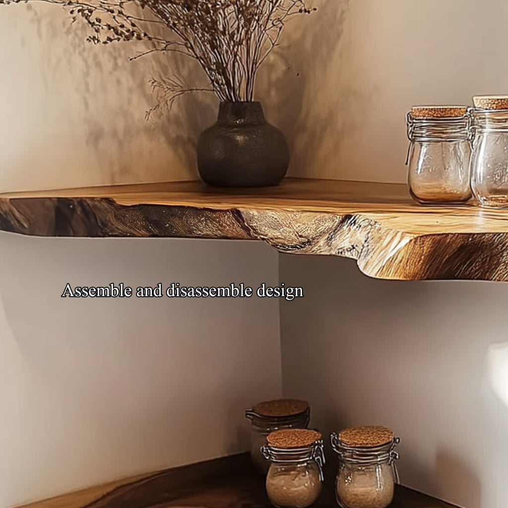 Live Edge Kitchen Wall Shelf