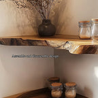 Live Edge Kitchen Wall Shelf