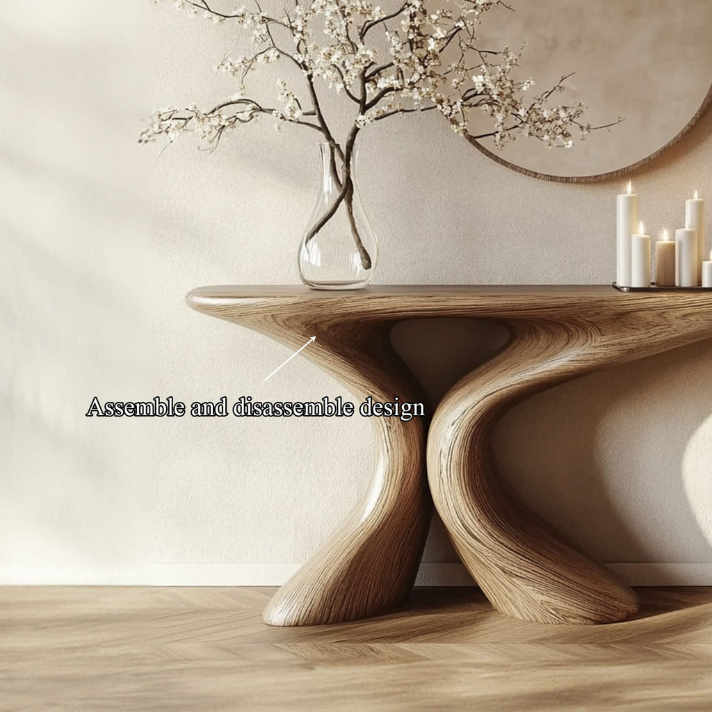 Sculptural Welcome Console Table