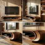 Organic Curved Entertainment TV Cabinet