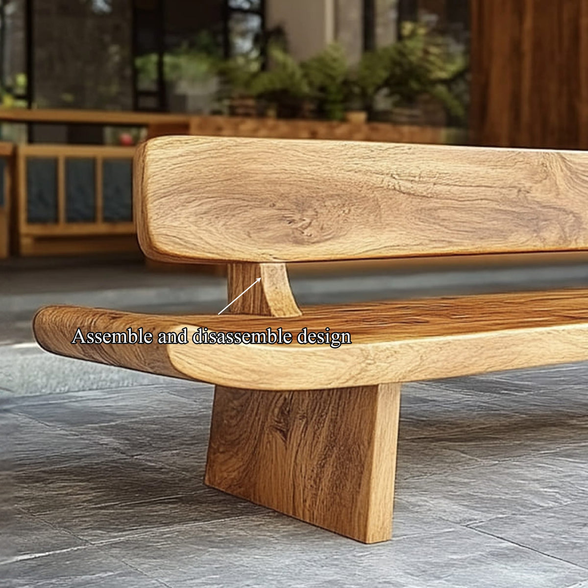 Handcrafted Organic Live Edge Bench, solid wood, built to order